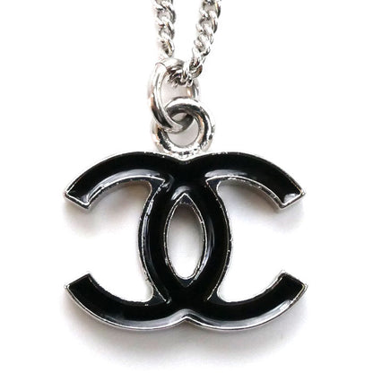 CHANEL シャネル メタル ココマーク ブラック ネックレス 43cm レディース【中古】