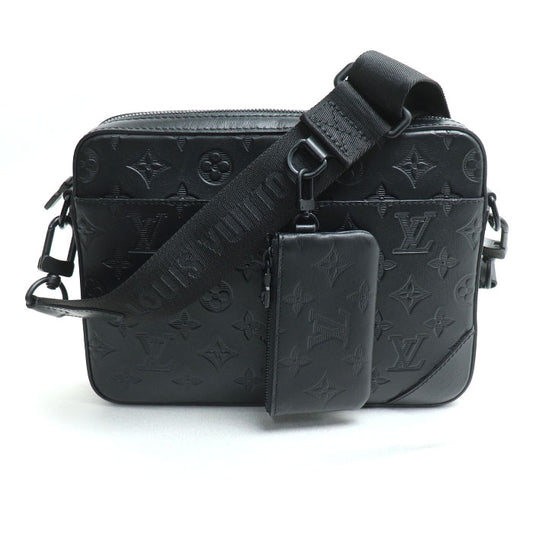 LOUIS VUITTON ルイ・ヴィトン デュオメッセンジャー ショルダーバッグ モノグラムシャドウ ブラック M69827 TJ3210/TJ2290 メンズ【中古】