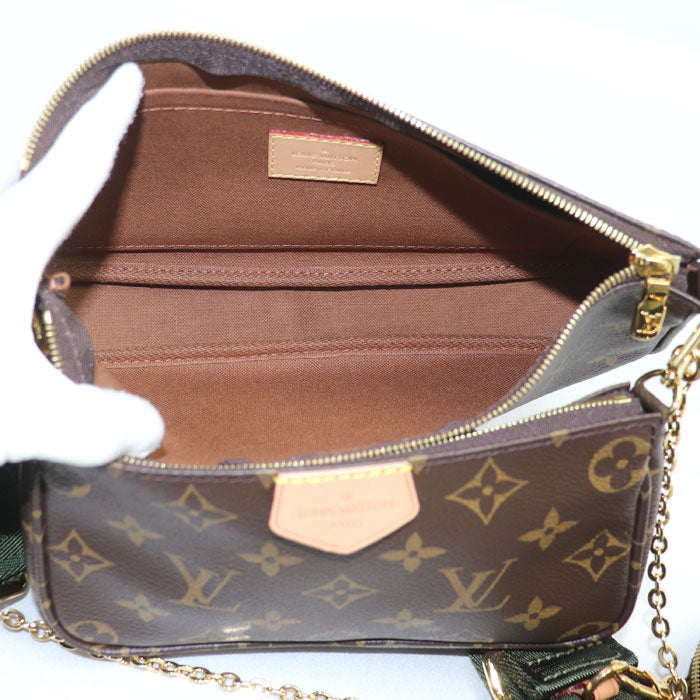 LOUIS VUITTON ルイ・ヴィトン ミュルティポシェットアクセソワール ショルダーバッグ モノグラム カーキ M44813 SP0240/SP4159/SP0240 レディース【中古】【美品】