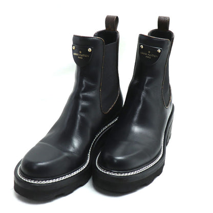 LOUIS VUITTON ルイ・ヴィトン ボブールライン アンクルブーツ ブーツ ブラック 1A8949 MA1210 SIZE 37 レディース【中古】
