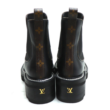 LOUIS VUITTON ルイ・ヴィトン ボブールライン アンクルブーツ ブーツ ブラック 1A8949 MA1210 SIZE 37 レディース【中古】