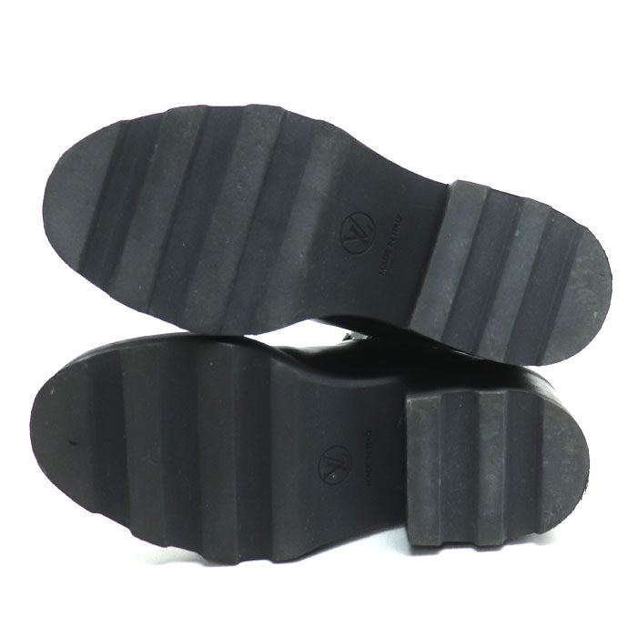 LOUIS VUITTON ルイ・ヴィトン ボブールライン アンクルブーツ ブーツ ブラック 1A8949 MA1210 SIZE 37 レディース【中古】