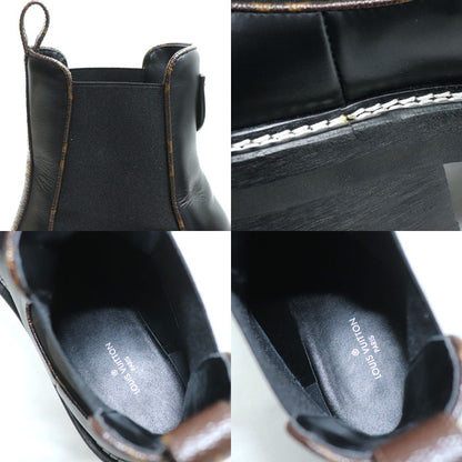 LOUIS VUITTON ルイ・ヴィトン ボブールライン アンクルブーツ ブーツ ブラック 1A8949 MA1210 SIZE 37 レディース【中古】