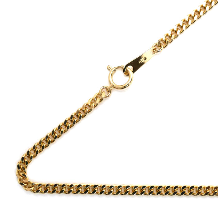 K18YG イエローゴールド ネックレス 喜平2面カット 10.3g 40cm レディース【中古】