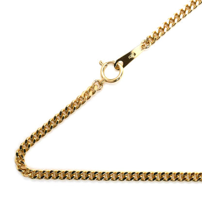 K18YG イエローゴールド ネックレス 喜平2面カット 10.3g 40cm レディース【中古】