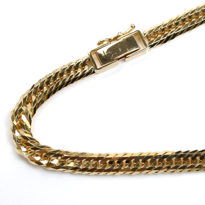 K18YG イエローゴールド ネックレス 喜平12面トリプルカット 27.5g 45cm ユニセックス【中古】