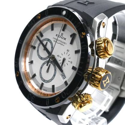 EDOX エドックス クロノオフショア 1 クロノ 腕時計 電池式 10221-357R メンズ【中古】