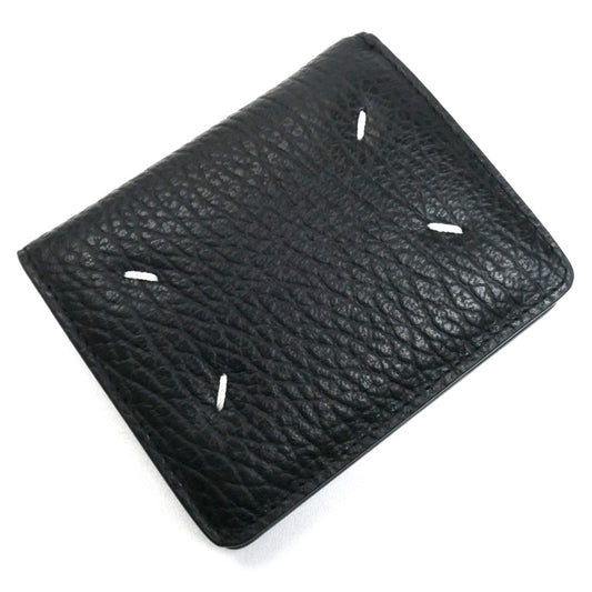 MAISON MARGIELA メゾンマルジェラ  バイフォールドウォレット 二つ折り財布 ブラック S56UI0140 P4455 T8013 ユニセックス【中古】【美品】