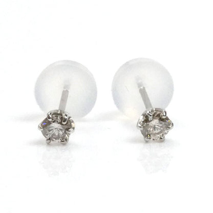 Pt900プラチナ ダイヤ ピアス ダイヤモンド0.1ct/0.1ct 0.3g レディース【中古】