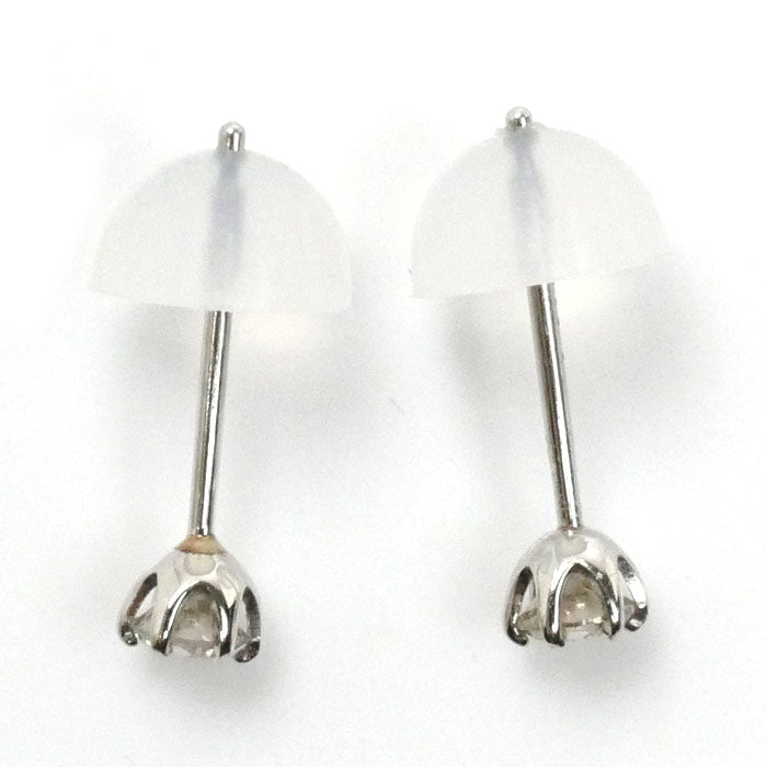 Pt900プラチナ ダイヤ ピアス ダイヤモンド0.1ct/0.1ct 0.3g レディース【中古】