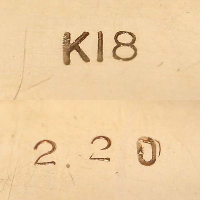 K18PG ピンクゴールド ダイヤ リング・指輪 ダイヤモンド2.2ct 15号 9.4g レディース【中古】