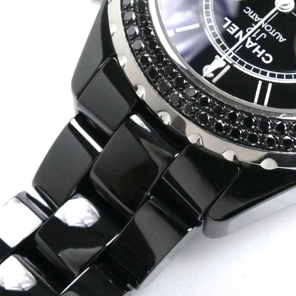 CHANEL シャネル J12 クロノグラフ ブラックダイヤベゼル 腕時計 自動巻き H1419 メンズ【中古】