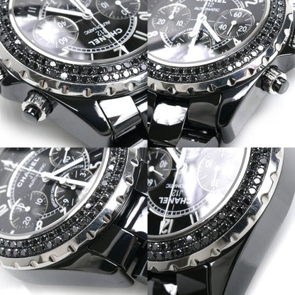 CHANEL シャネル J12 クロノグラフ ブラックダイヤベゼル 腕時計 自動巻き H1419 メンズ【中古】