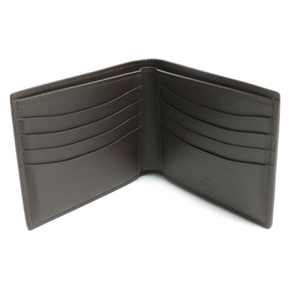 Berluti ベルルッティ マコレ スリム スクリット カリグラフィ 二つ折り財布 ブラウン メンズ【中古】