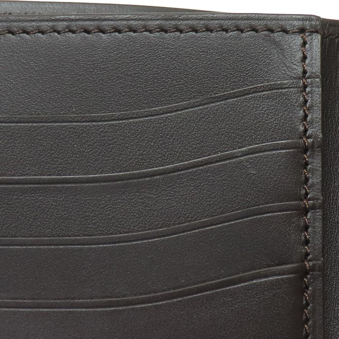 Berluti ベルルッティ マコレ スリム スクリット カリグラフィ 二つ折り財布 ブラウン メンズ【中古】