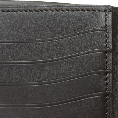 Berluti ベルルッティ マコレ スリム スクリット カリグラフィ 二つ折り財布 ブラウン メンズ【中古】