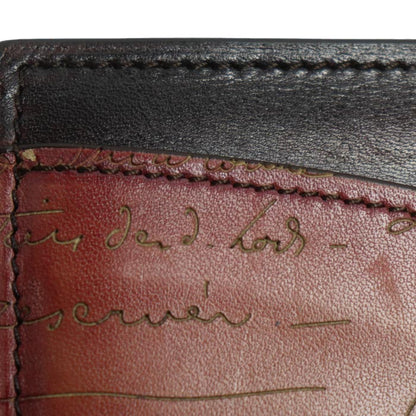 Berluti ベルルッティ マコレ スリム スクリット カリグラフィ 二つ折り財布 ブラウン メンズ【中古】