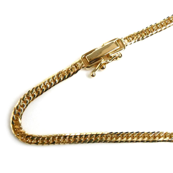 K18YG イエローゴールド ネックレス 喜平6面Wカット 10.2g 50cm メンズ【中古】