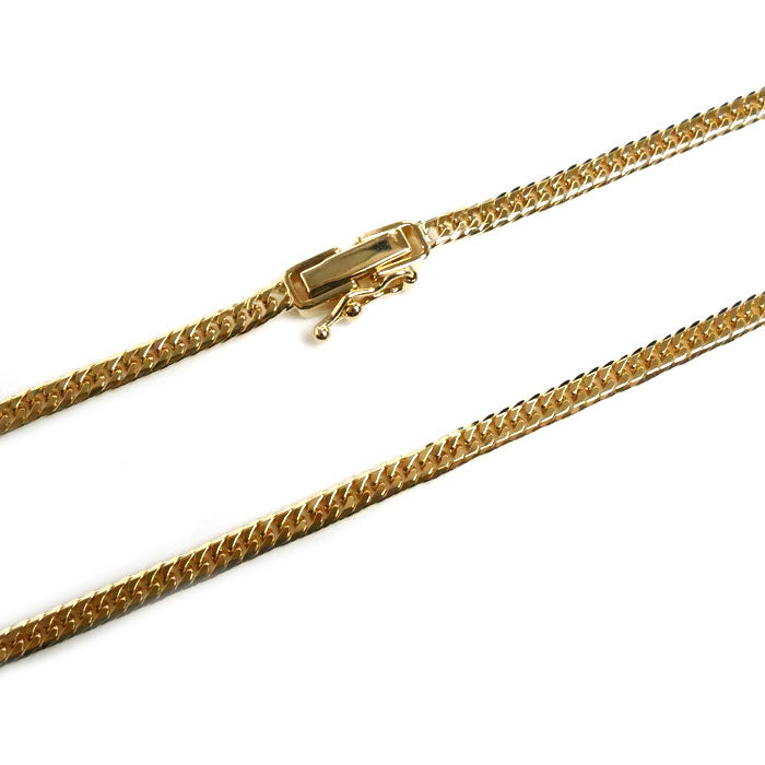 K18YG イエローゴールド ネックレス 喜平6面Wカット 10.2g 50cm メンズ【中古】