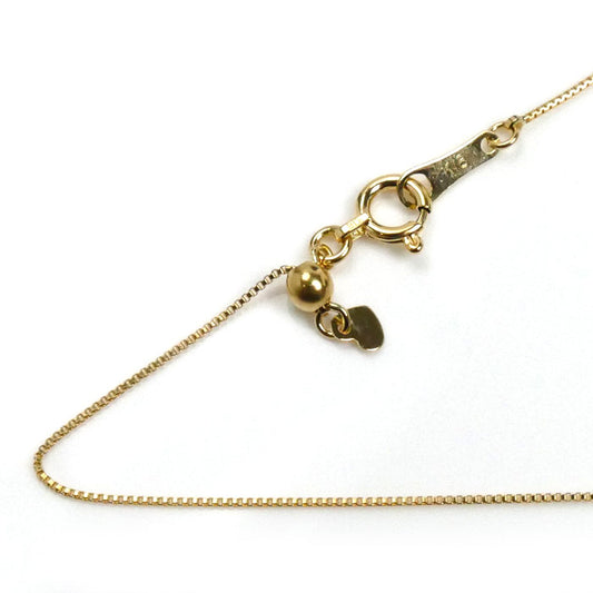 K18YG イエローゴールド ネックレス ベネチアン 1.2g ～45cm フリーチェーン レディース【中古】