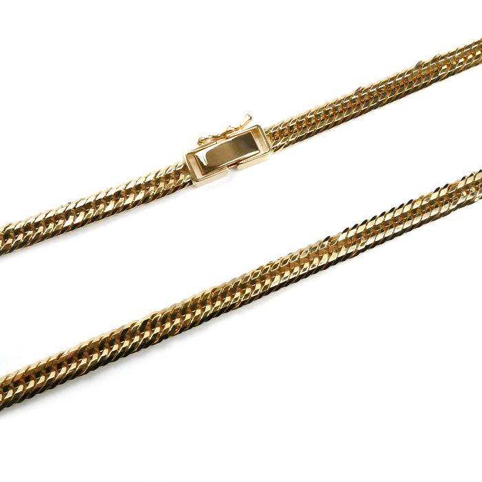 K18YG イエローゴールド ネックレス 喜平12面トリプルカット 25.6g 50cm メンズ【中古】