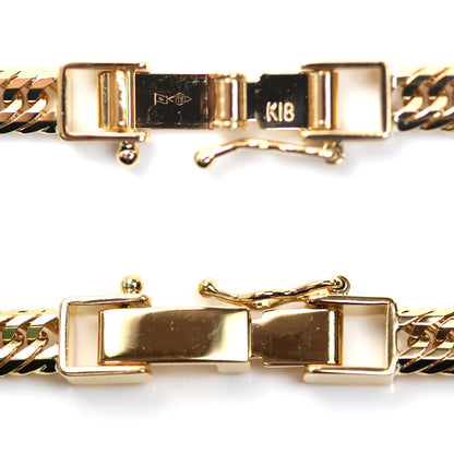 K18YG イエローゴールド ネックレス 喜平12面トリプルカット 25.6g 50cm メンズ【中古】