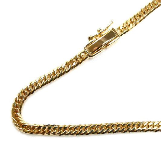 K18YG イエローゴールド ネックレス 喜平6面Wカット 10.2g 50cm メンズ【中古】