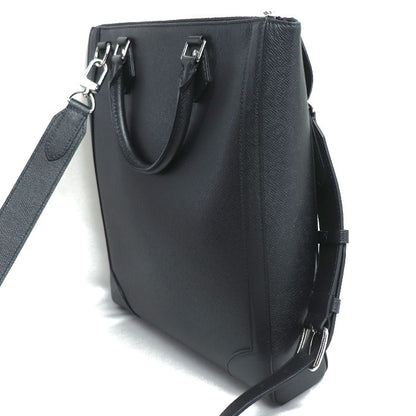 LOUIS VUITTON ルイ・ヴィトン ヴァーティカル トート 2Wayショルダーバッグ タイガ ブラック M30811 ICチップ メンズ【中古】