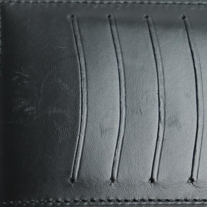 Berluti ベルルッティ エスパス スクリットレザー ウォレット 札入れ NERO GRIGIO ESPACE_NEO-JOUR-V2 小銭入なし メンズ【中古】