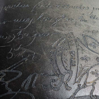 Berluti ベルルッティ エスパス スクリットレザー ウォレット 札入れ NERO GRIGIO ESPACE_NEO-JOUR-V2 小銭入なし メンズ【中古】