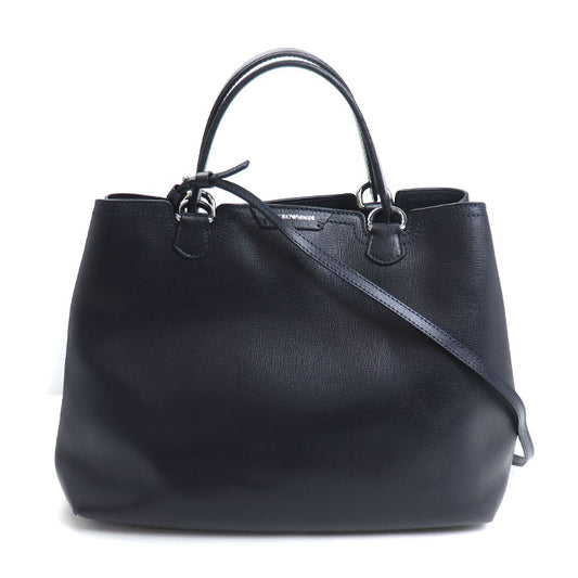 Emporio Armani エンポリオ・アルマーニ 2Wayショルダーバッグ ネイビー レディース【中古】