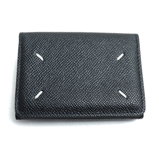 Maison Margiela メゾンマルジェラ 4ステッチ 三つ折り財布 ブラック SA2UI0005 P4745 T8013 レディース【中古】