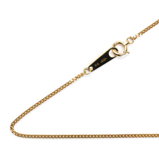 K18YG イエローゴールド ネックレス 喜平2面カット 2.2g 40cm レディース【中古】