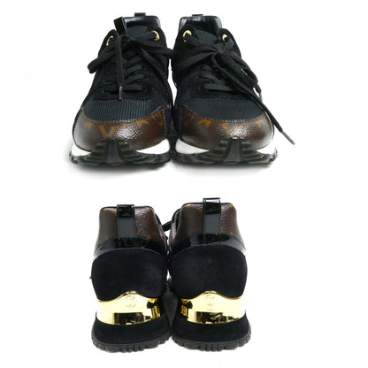 LOUIS VUITTON ルイ・ヴィトン ランアウェイライン スニーカー ブラック GO0280 
37 1/2 レディース【中古】【美品】