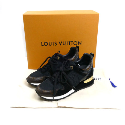 LOUIS VUITTON ルイ・ヴィトン ランアウェイライン スニーカー ブラック GO0280 
37 1/2 レディース【中古】【美品】