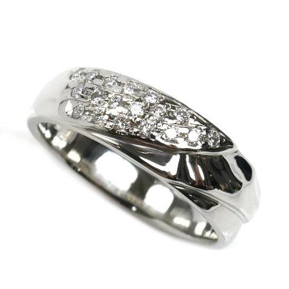 NIWAKA Pt950プラチナ リング・指輪 ダイヤモンド0.18ct 11号 7.2g レディース【中古】【美品】