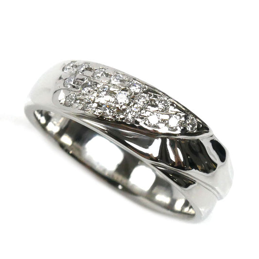 NIWAKA Pt950プラチナ リング・指輪 ダイヤモンド0.18ct 11号 7.2g レディース【中古】【美品】