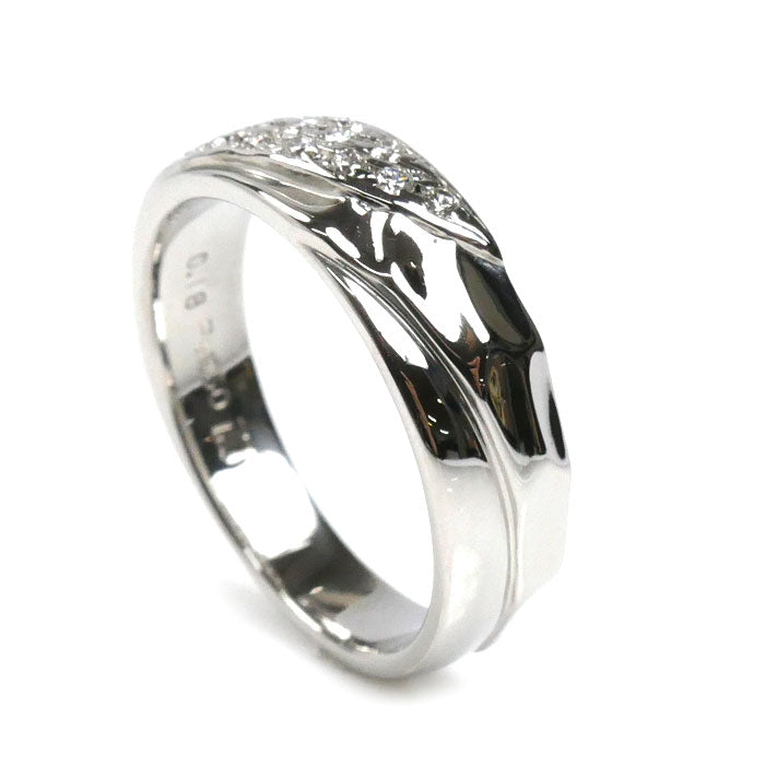 NIWAKA Pt950プラチナ リング・指輪 ダイヤモンド0.18ct 11号 7.2g レディース【中古】【美品】