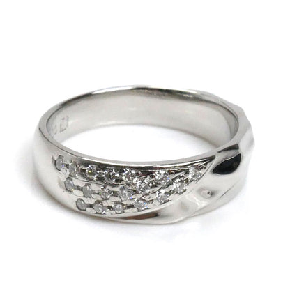 NIWAKA Pt950プラチナ リング・指輪 ダイヤモンド0.18ct 11号 7.2g レディース【中古】【美品】