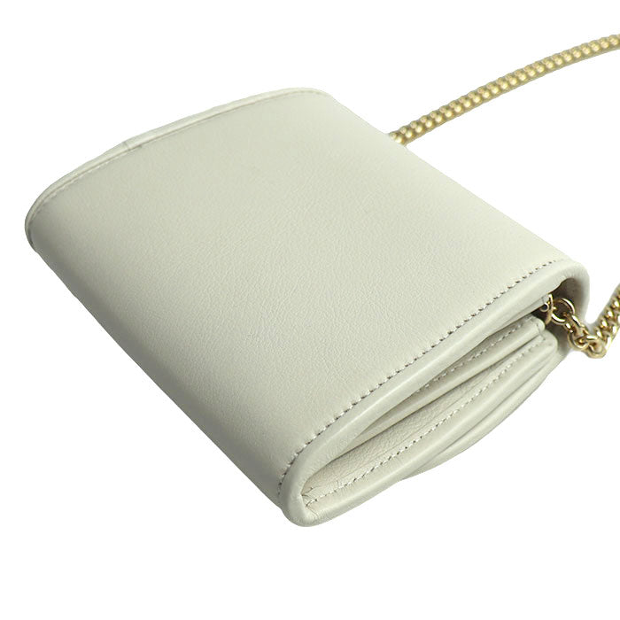 GUCCI グッチ インターロッキングG ブロンディ ミディアム チェーンウォレット ショルダーバッグ ホワイト 725219 レディース【未使用】【買取品】