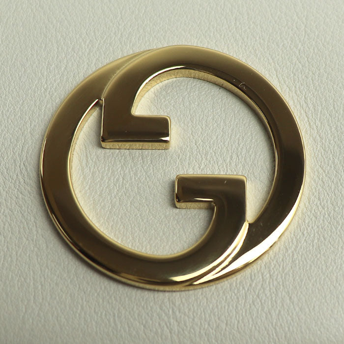 GUCCI グッチ インターロッキングG ブロンディ ミディアム チェーンウォレット ショルダーバッグ ホワイト 725219 レディース【未使用】【買取品】