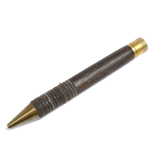 e+m メランジェ ボールペン ブラックオーク 6112-54 替え芯付【中古】