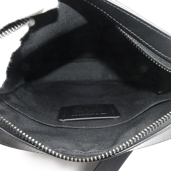 COACH コーチ ヒューストン フライト シグネチャー ショルダーバッグ ブラック 4009QBBK メンズ【中古】