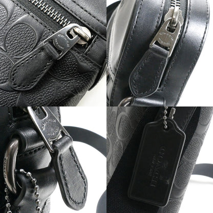COACH コーチ ヒューストン フライト シグネチャー ショルダーバッグ ブラック 4009QBBK メンズ【中古】
