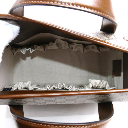 GUCCI グッチ ホースビット 1955 スモール トップハンドル ハンドバッグ ブラウン 627323 レディース【中古】【美品】