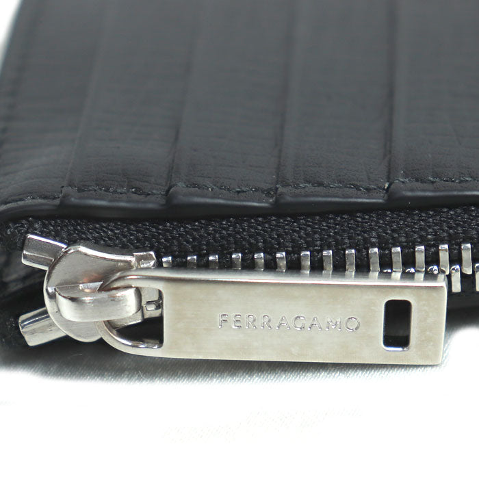 Salvatore Ferragamo サルヴァトーレフェラガモ フラグメントケース コインケース ブラック 66 1226 0763294 ICチップ メンズ【中古】【極美品】