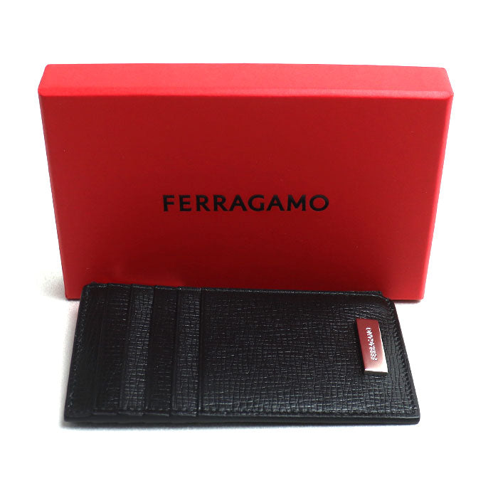 Salvatore Ferragamo サルヴァトーレフェラガモ フラグメントケース コインケース ブラック 66 1226 0763294 ICチップ メンズ【中古】【極美品】