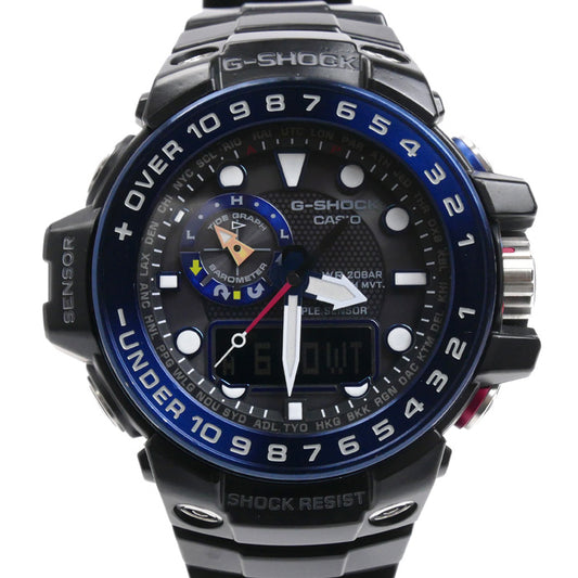 CASIO カシオ G-SHOCK ガルフマスター 腕時計 ソーラー GWN-1000B-1BJF メンズ【中古】