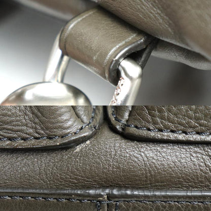 COACH コーチ ヘリテージ ウェブレザーフォルドオーバー 2Wayトート  2Wayショルダーバッグ ブラウン系 F70558 メンズ【中古】