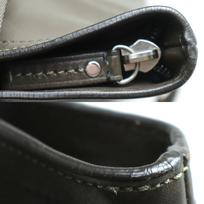 COACH コーチ ヘリテージ ウェブレザーフォルドオーバー 2Wayトート  2Wayショルダーバッグ ブラウン系 F70558 メンズ【中古】